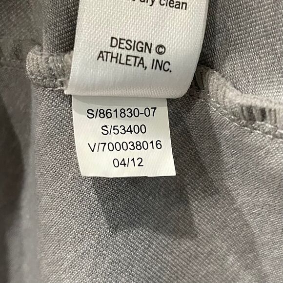 Athleta Renew Tiered Ruffle Zip Jacket Gray - Size: XS - Picture 8 of 8